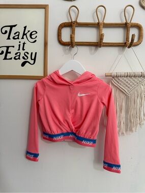 Nike - toddler girls 3T dri fit hoodie with criss cross front detail